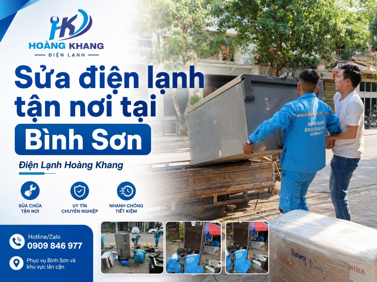 Sửa tủ lạnh tại nhà Bình Sơn